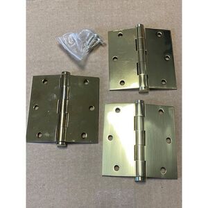 Baldwin Solid Brass Heavy Duty Door Hinge Lot of 3